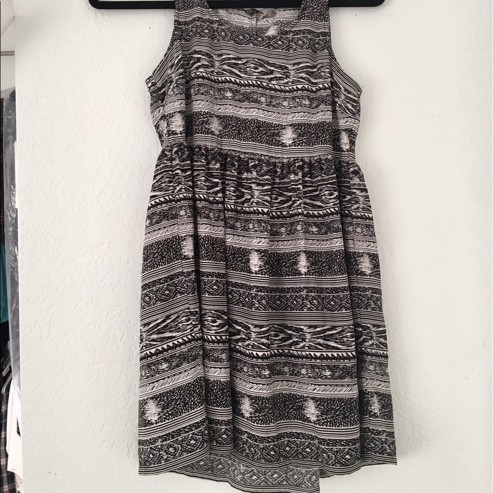 Urban Outfitters Ecote Printed Tunic - B/W