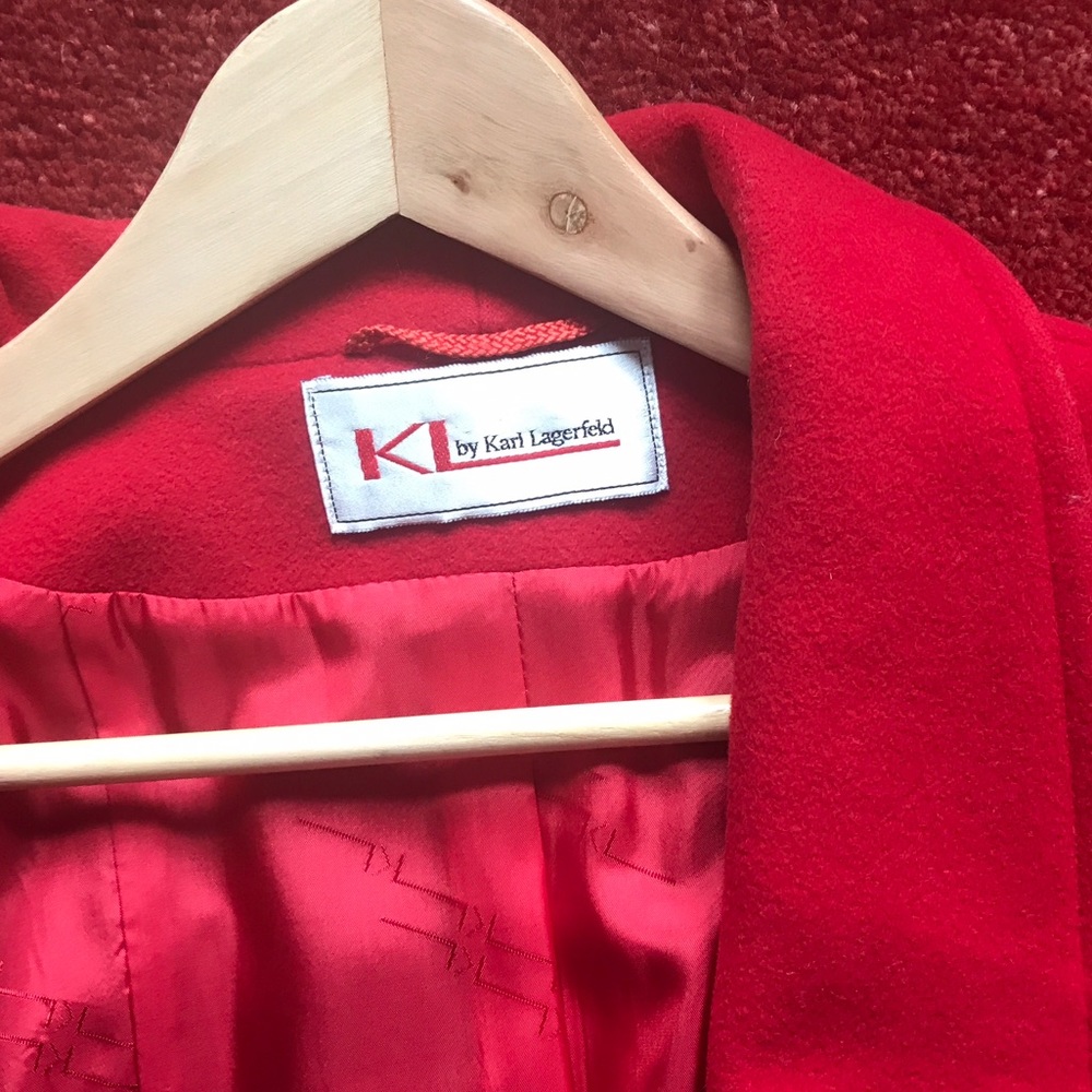 Karl Lagerfeld 100% pure wool vintage coat