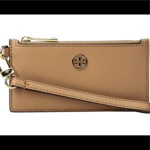 Tory bunch Parker Zip  card case. New