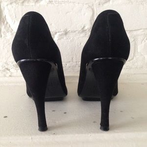 Mules à Enfiler Robert Clergerie - Talon Haut - Cuir Noir - Taille US 8.5 Medium - Italie