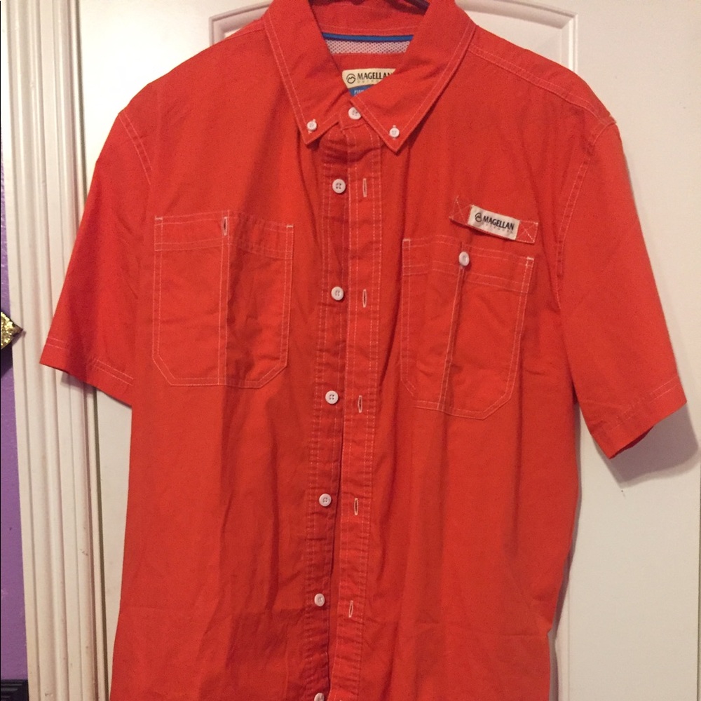 Orange Magellan fishing shirt