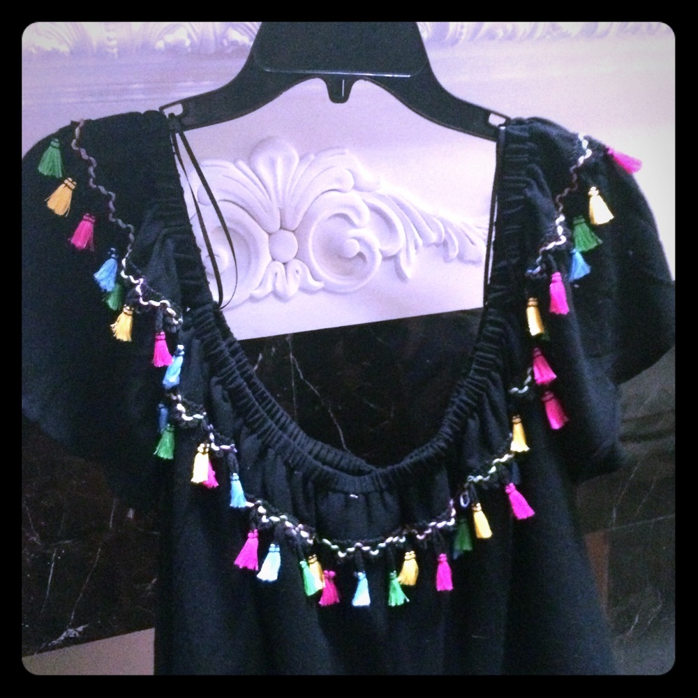 Boho off shoulder top