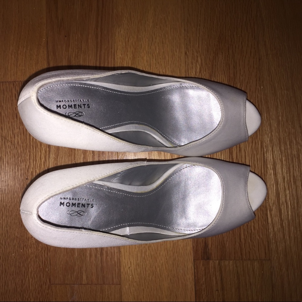 White Platform Heels - Picture 2 of 3