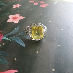 2.8 CTW Yellow Citrine Ring