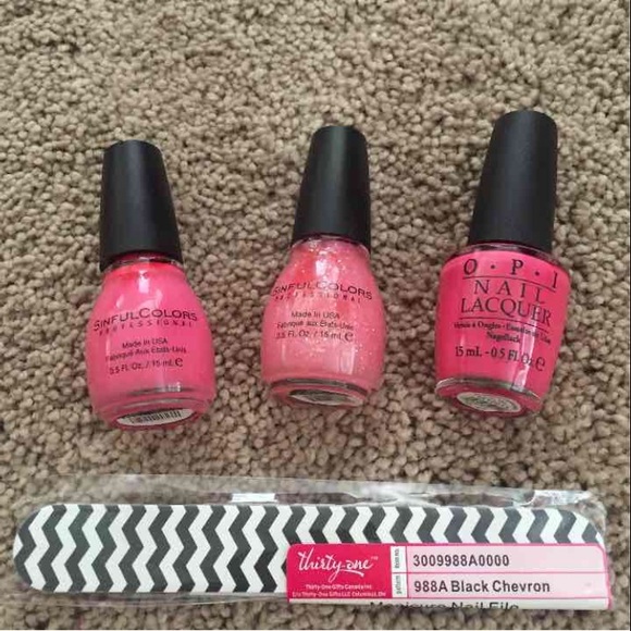 Pink nail care bundle - Picture 1 of 2