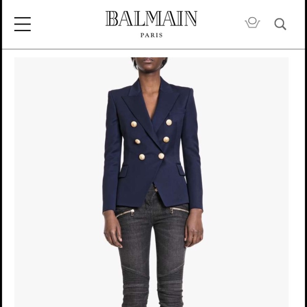 Current Style Balmain Wool Blazer Jacket