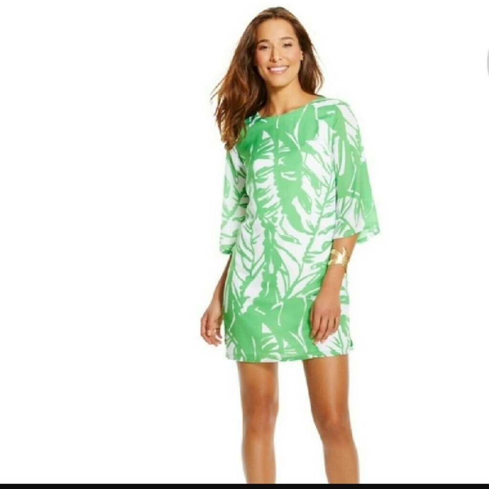 Lilly for Target palm print tie back dress