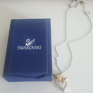 UNIQUE Swarovski heart mushroom necklace box, cert