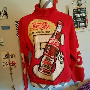 Vintage Pepsi Cola Logo Sweater