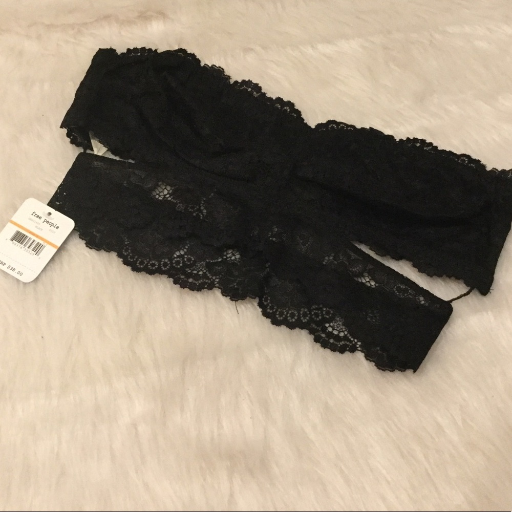 NWT Free People Deep In the Dark Bandeau Bra - Picture 3 of 4