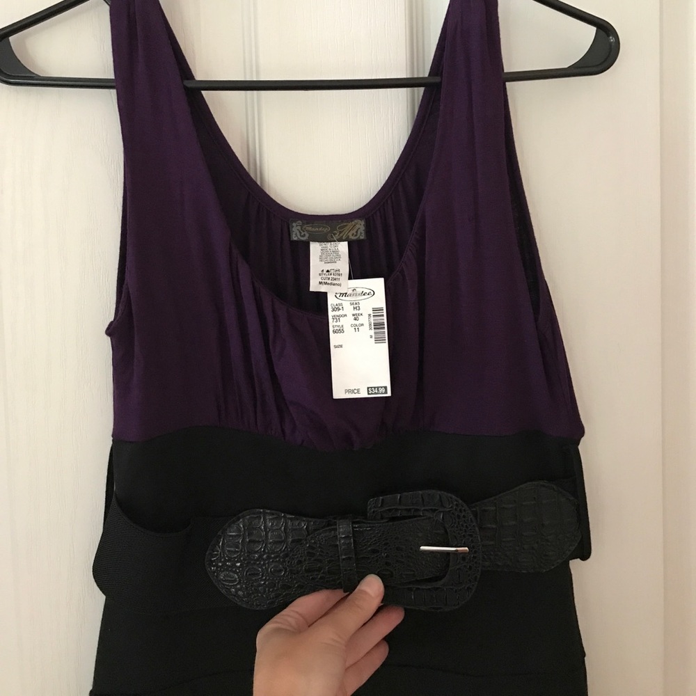 Mandee Dress Plum/Black - Picture 2 of 4
