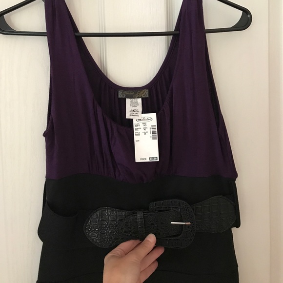 Mandee Dress Plum/Black - Picture 2 of 4