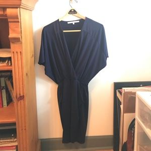 Navy blue dress WITH POCKETS!
