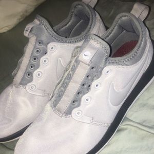 Gray Nike sneakers