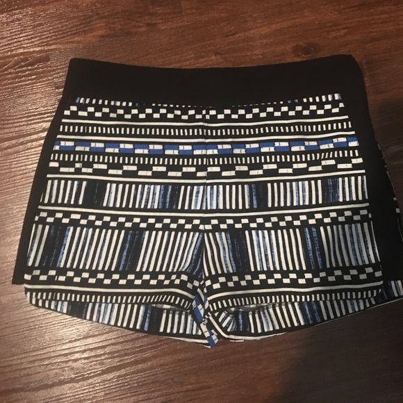 J. Crew Pants - J. Crew side zip black and blue short