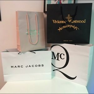 McQueen, Westwood & Marc Jacobs store bags / boxes