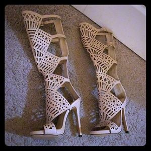 Sexy knee high heels