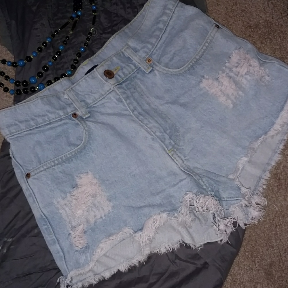 Brandy Melville high rise denim shorts