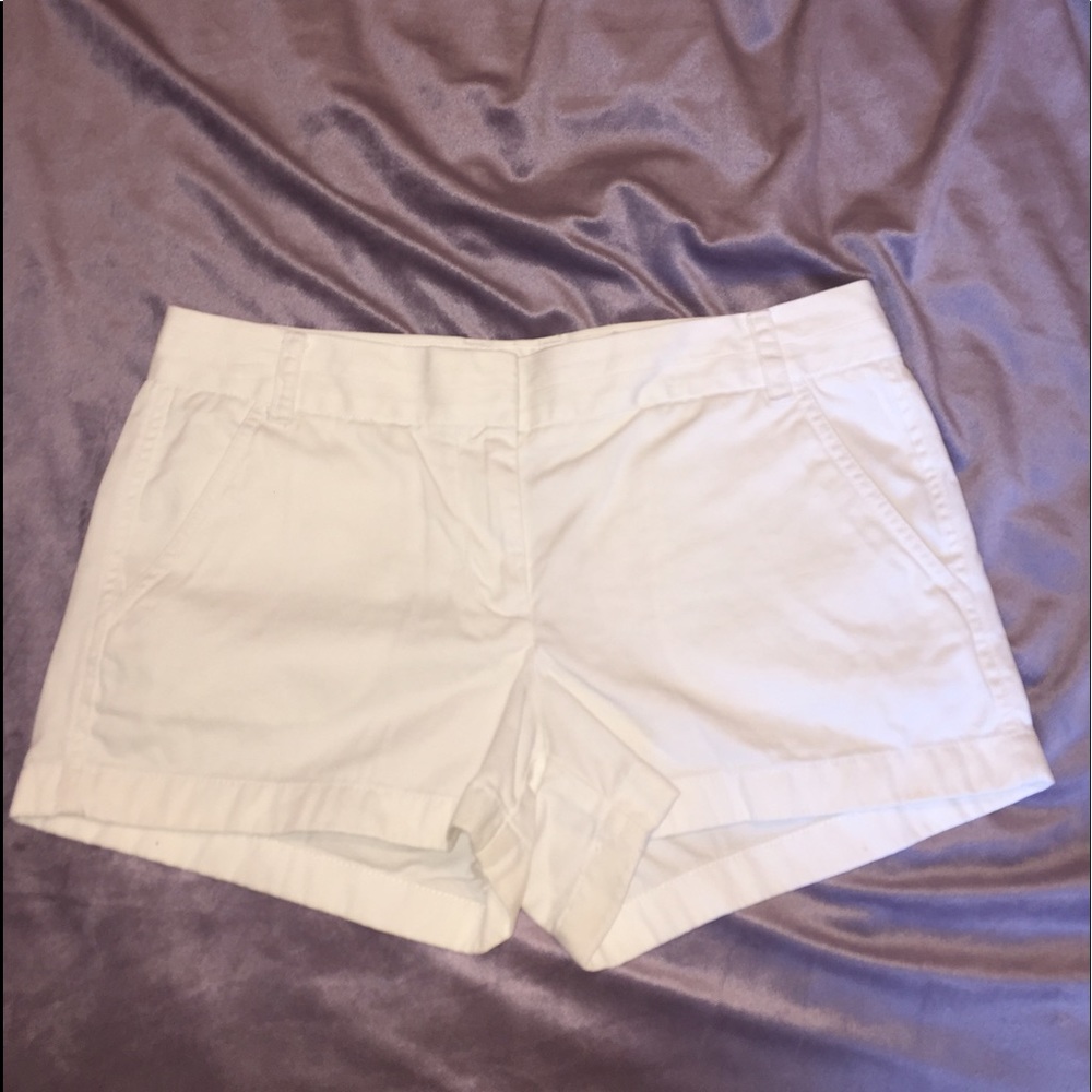 White J. Crew shorts