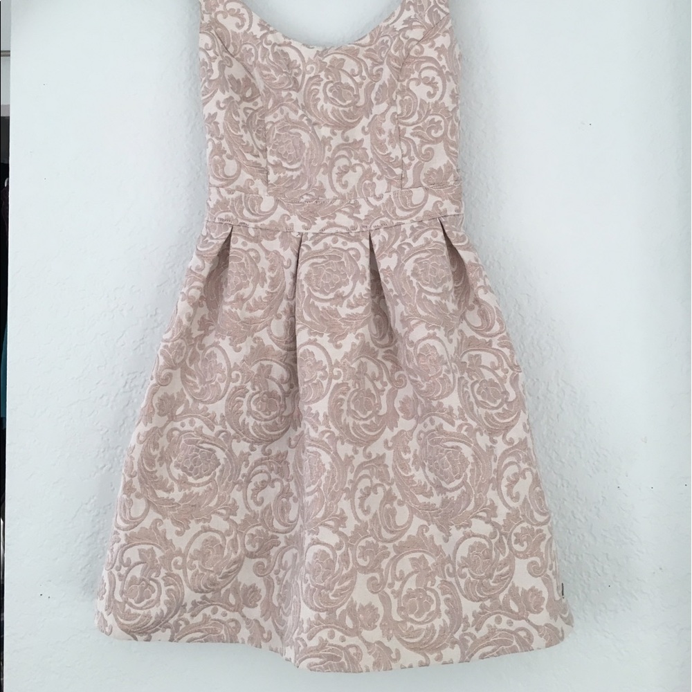 A&F Dress with Blush Pink and Rose Gold