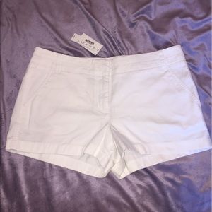 White J. Crew shorts