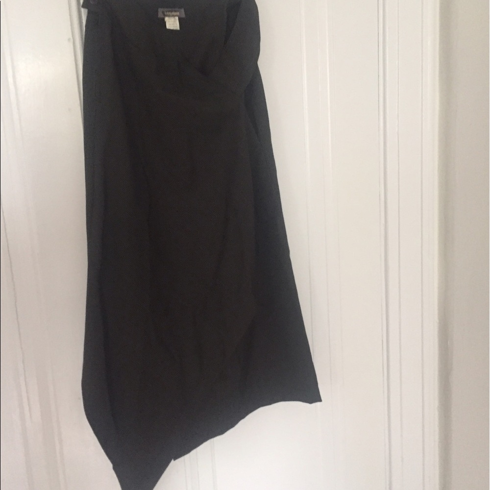 Gray Issey Miyake assymetrical maxi skirt