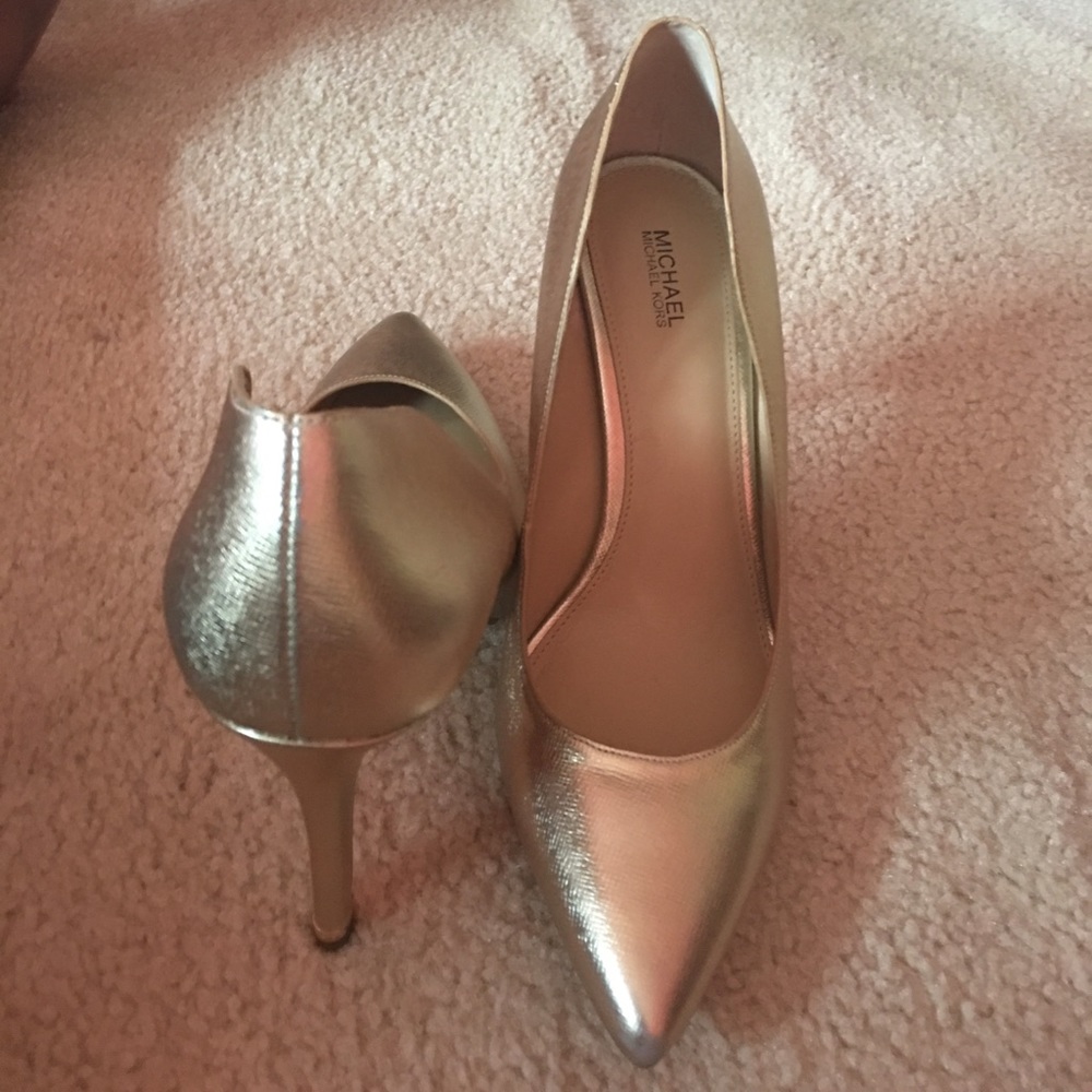 Metallic Gold Pumps