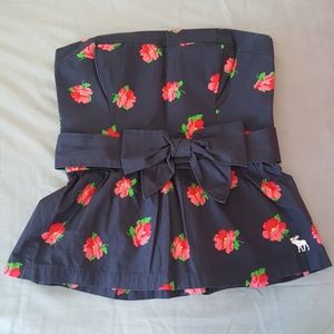 Strapless Abercrombie top