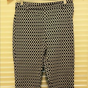 Black and white slacks