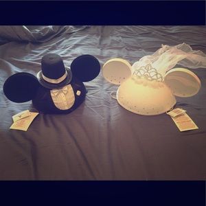 Bride and Groom Mickey Mouse Ears