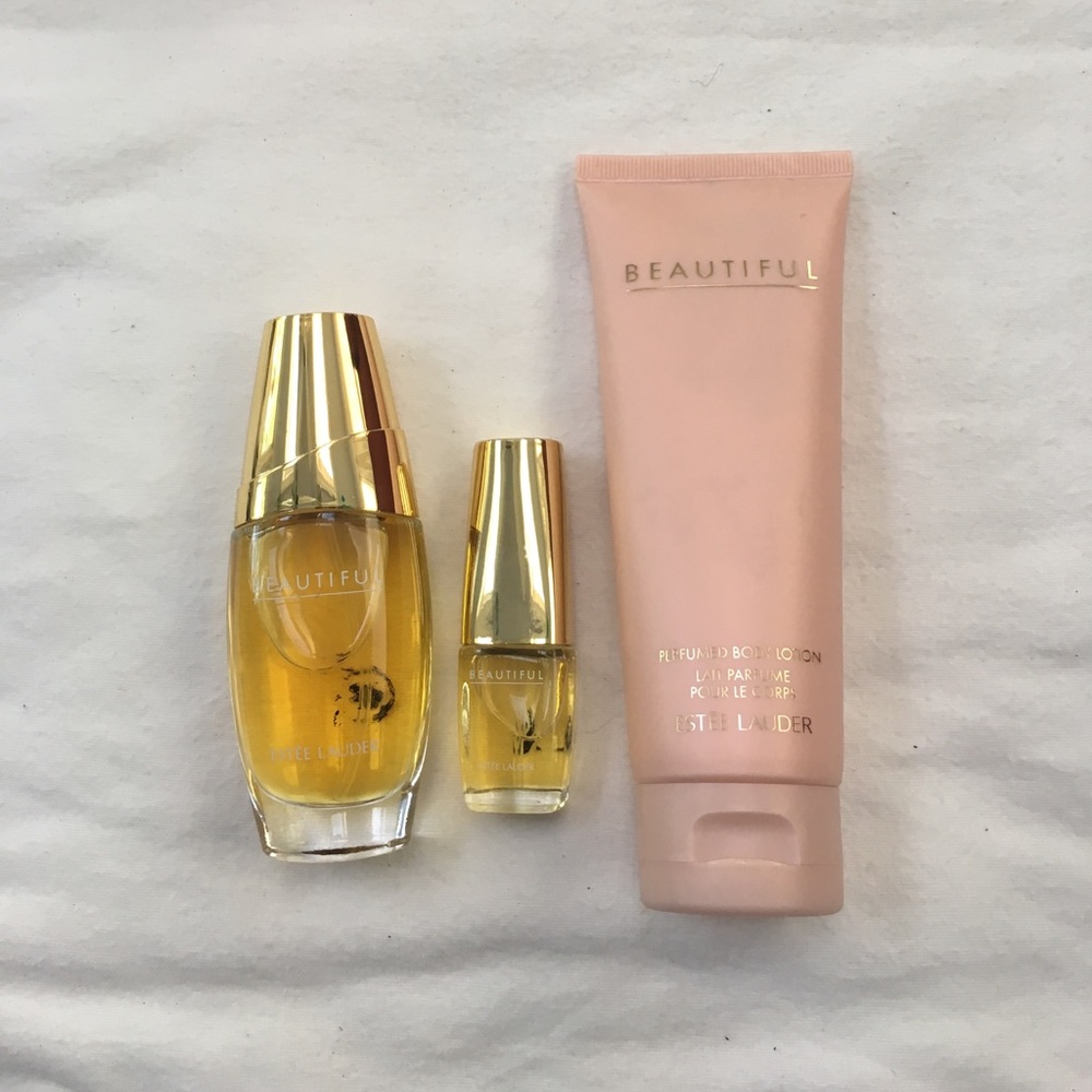 Estée Lauder beautiful perfume and lotion trio