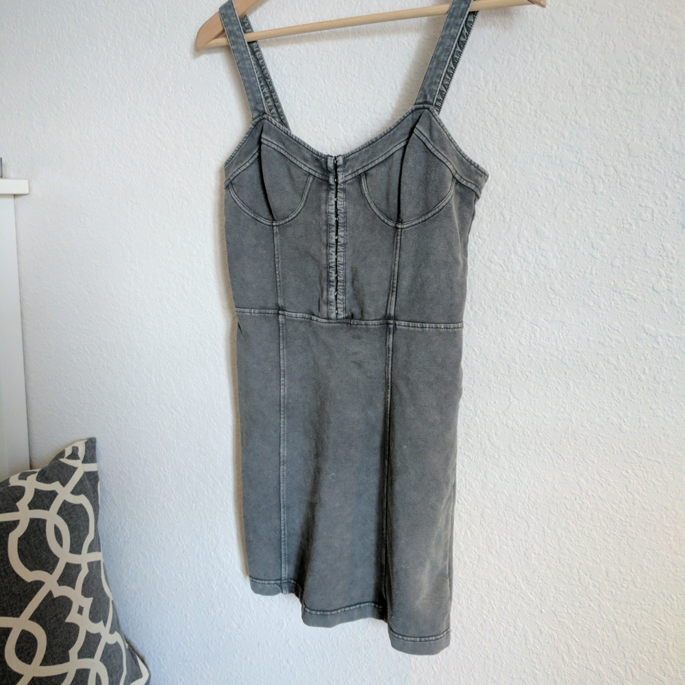Acid Wash Bodycon Dress - Picture 3 of 6