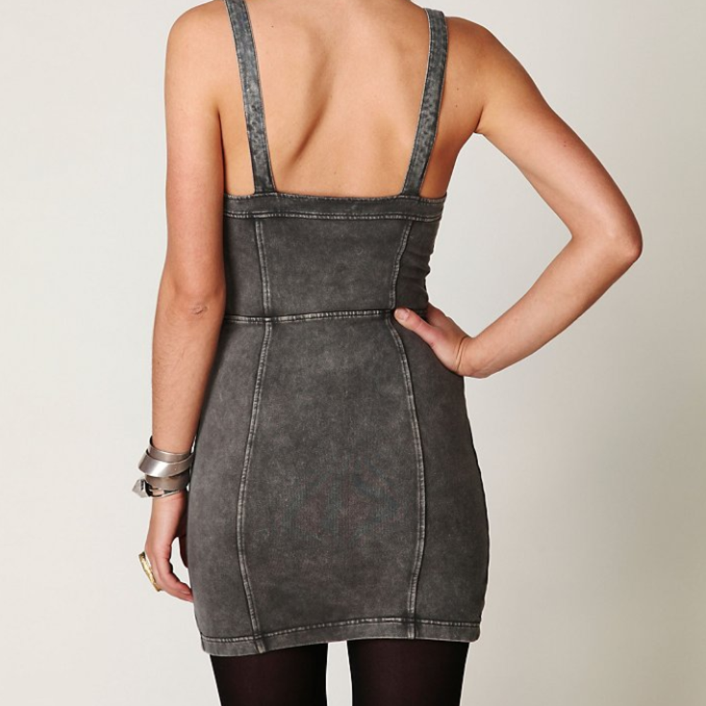 Acid Wash Bodycon Dress - Picture 2 of 6