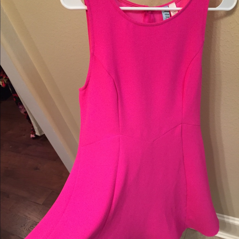Hot Pink Sleeveless Dress