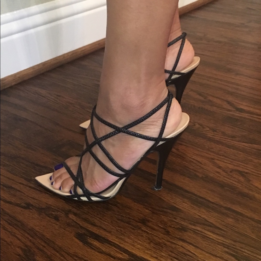 Gucci Black Strappy Sandals