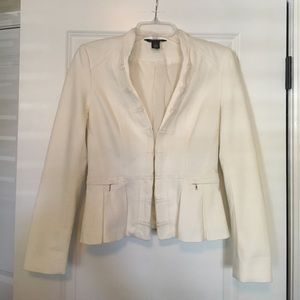 White House Black Market Jacket, Cream, SZ 4