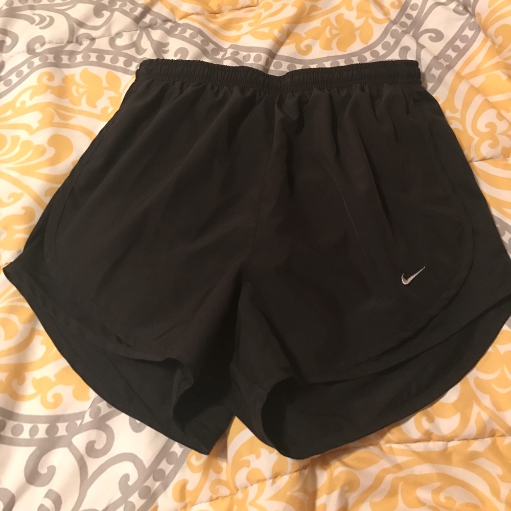 All black Nike shorts