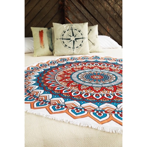 🎉Host Pick🎉 Boho Roundie Beach Coverup/Wrap/Towel/Tapestry - Picture 3 of 16