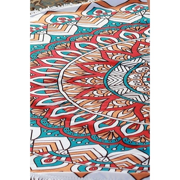 🎉Host Pick🎉 Boho Roundie Beach Coverup/Wrap/Towel/Tapestry - Picture 8 of 16