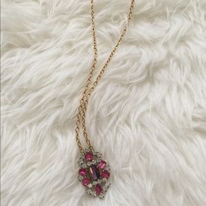 Vintage Rhinestone Crystal Necklace