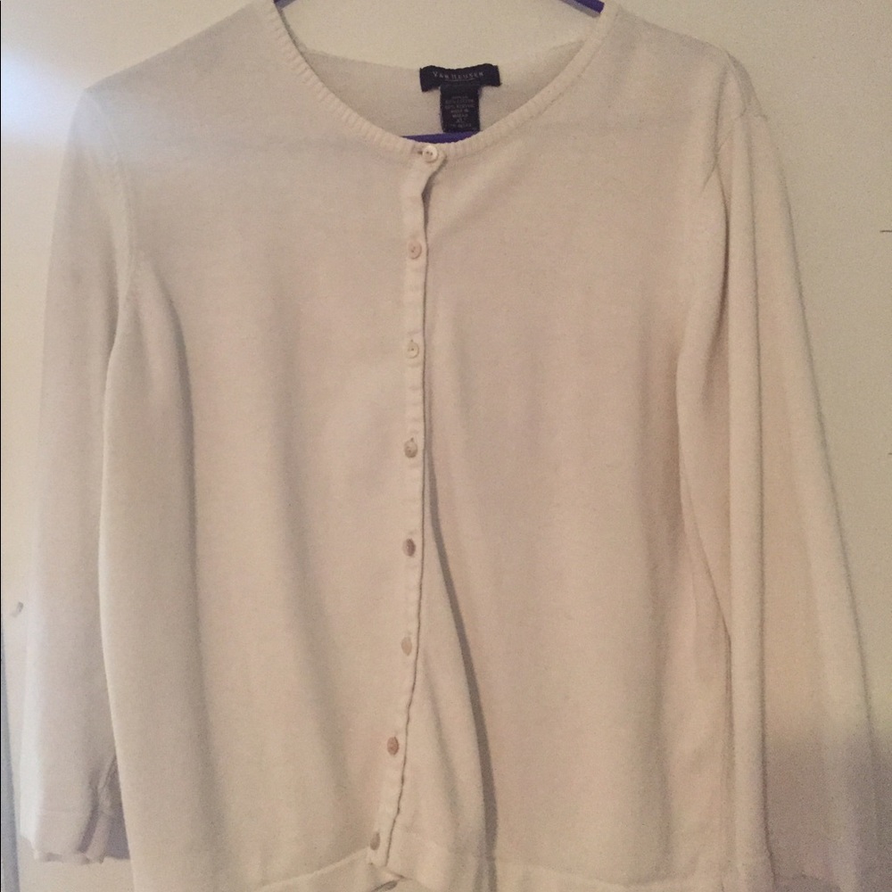 Van Heusen white cardigan