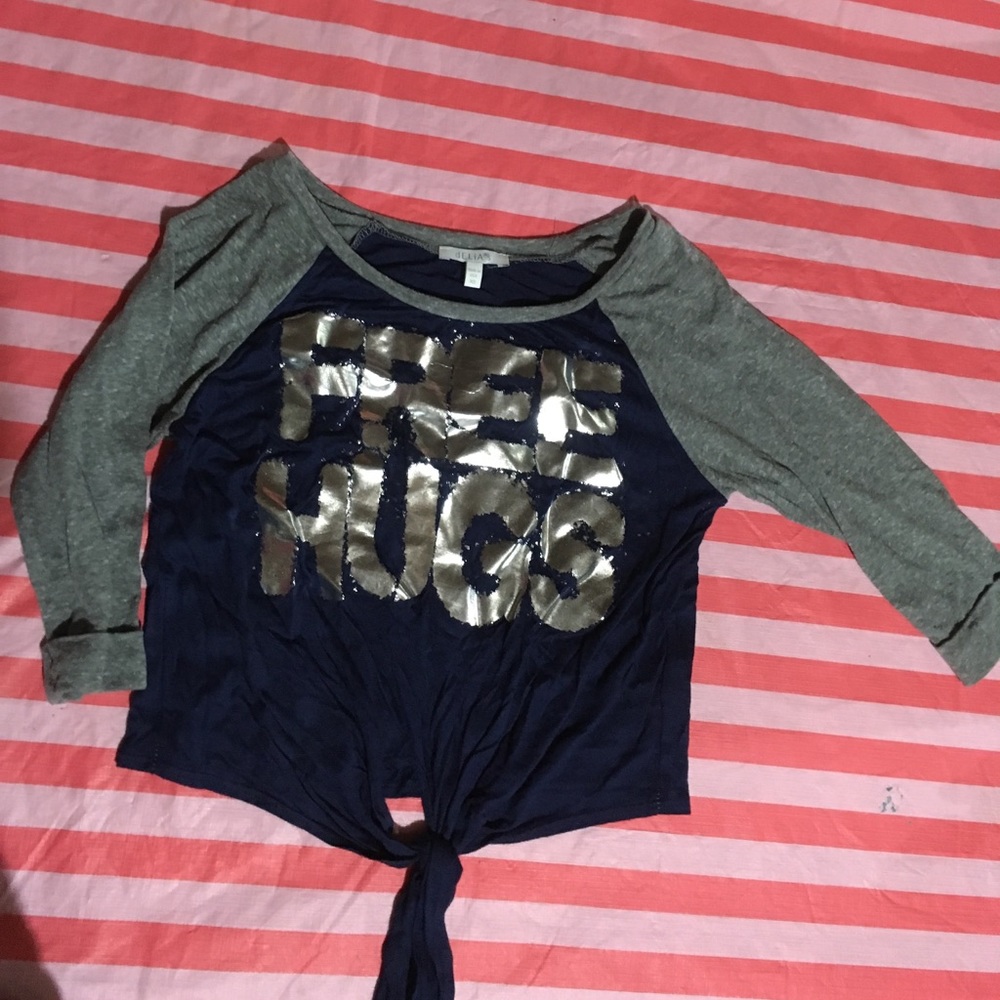 Blue and gray Blouse, Delia's