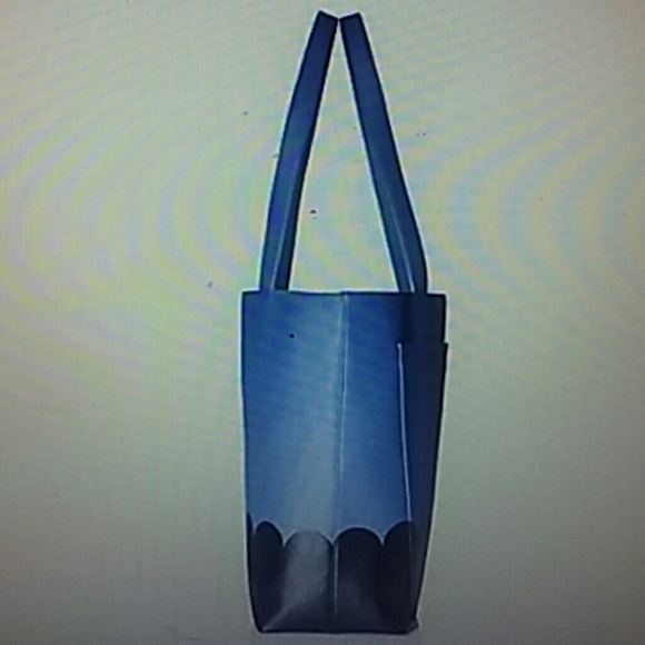 Kate Spade Lita Street Scallop Andrea Tote Blue - Picture 4 of 7