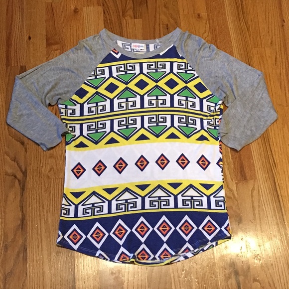 LuLaRoe Tops - LulaRoe Randy 3/4 sleeve patterned Tshirt