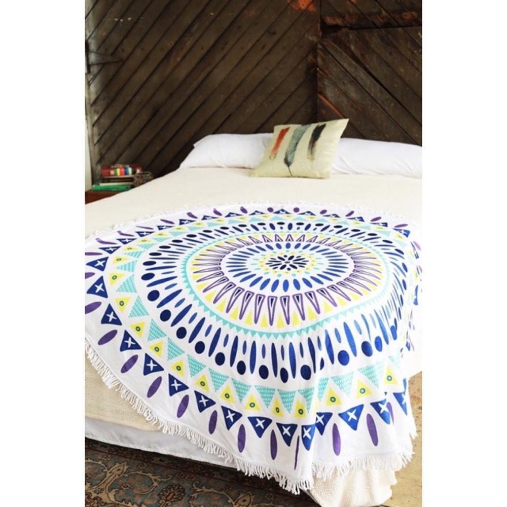 🎉HP🎉 Boho Roundie Beach Coverup/Wrap/Towel/Tapestry - Picture 5 of 6