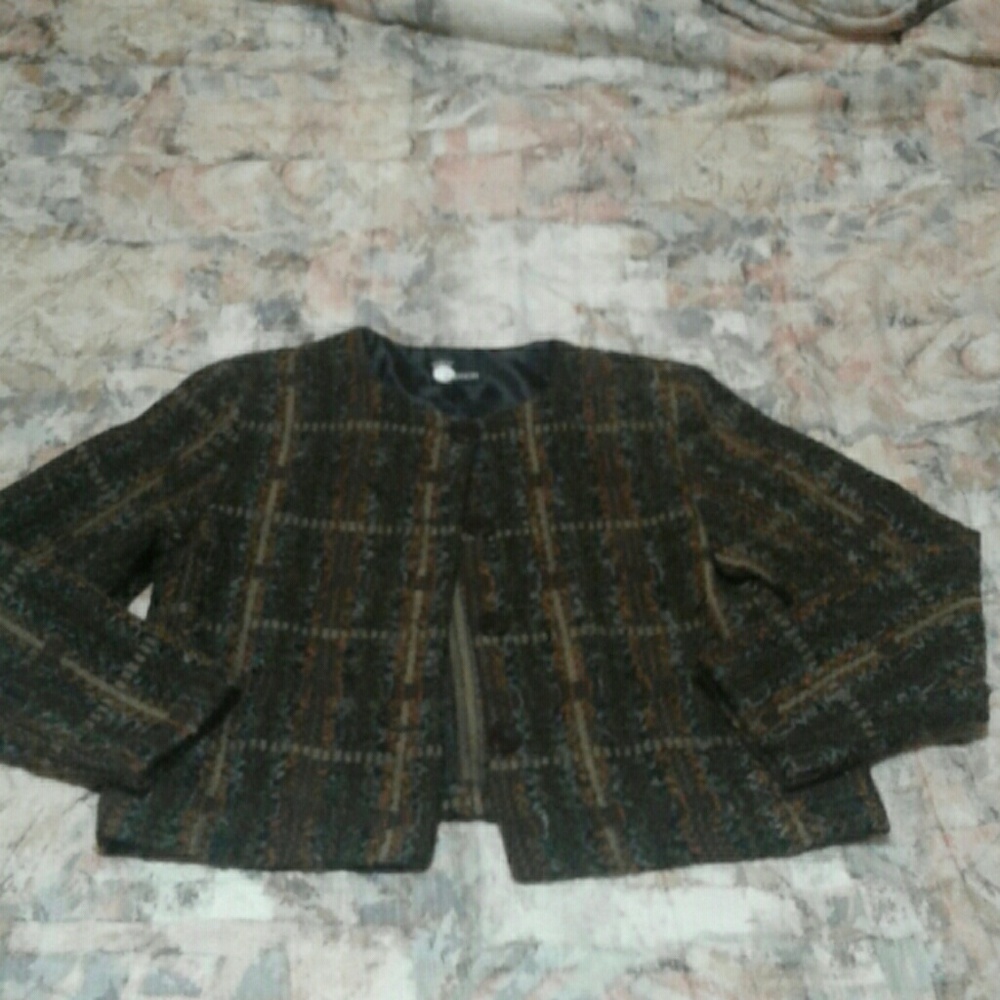 Brown Plaid Blazer