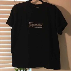 Supreme Shirts - Supreme x kaws box logo black Supreme Shirts - Supreme x kaws box logo black
