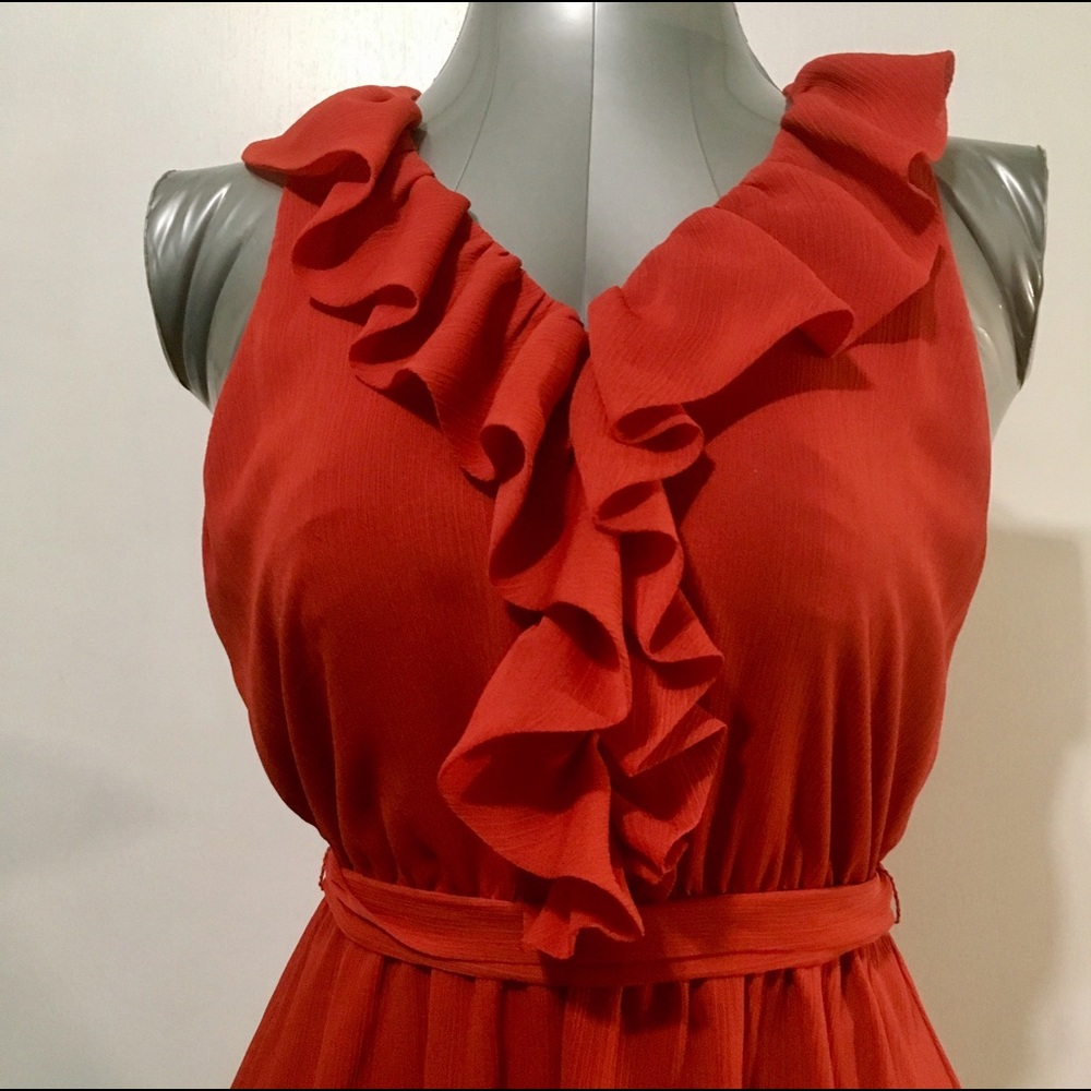 Autumn Orange Dress