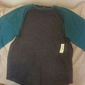 Two tone blue shirt