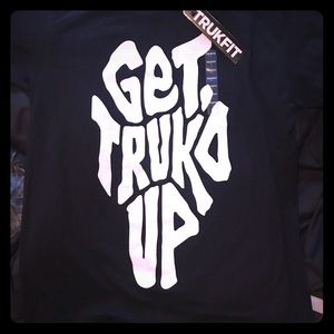 Mens trukfit black shirt size L